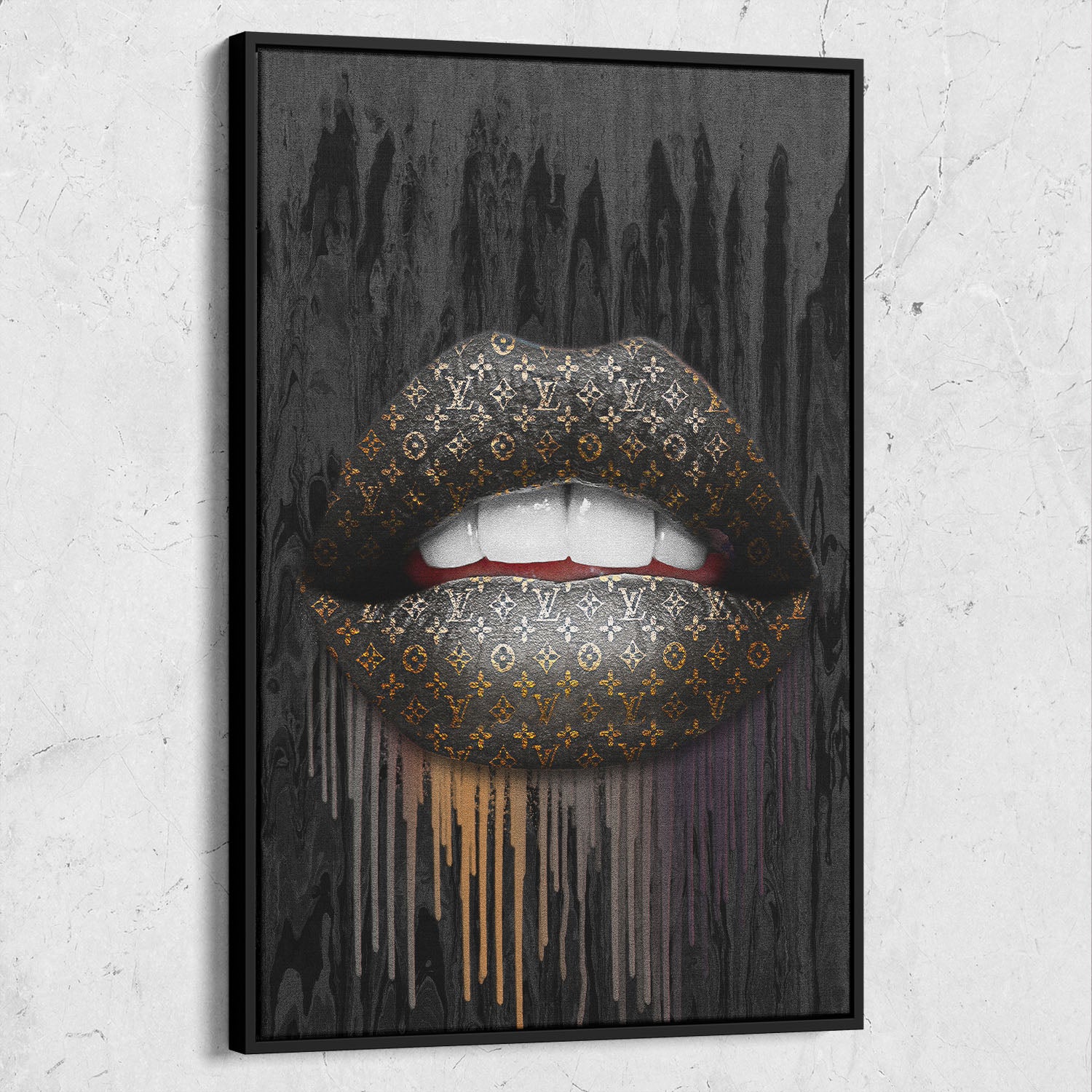 Louis LV Inspired Lips