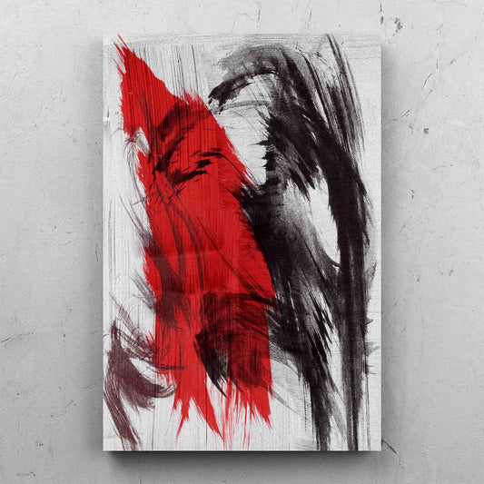 Red And Black Abstract