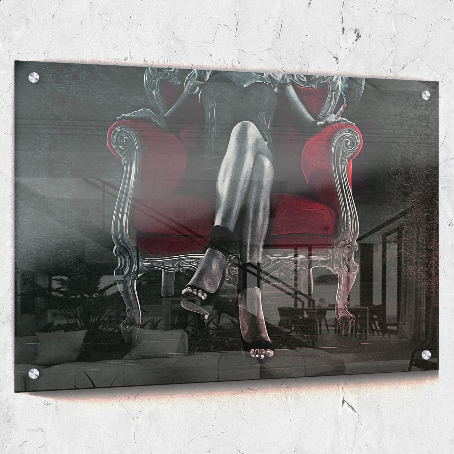 Girl In Red Chair