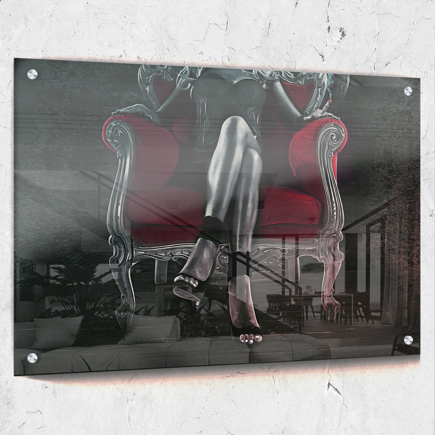 Girl In Red Chair