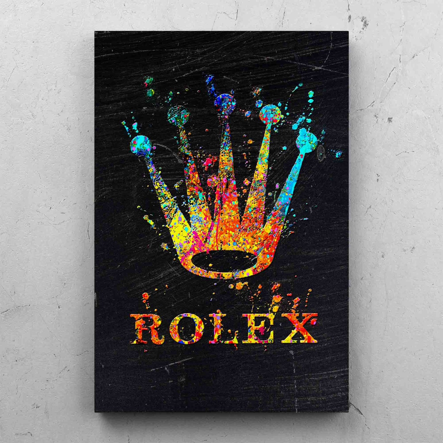 Rolex Crown Inspired Colorful Paint