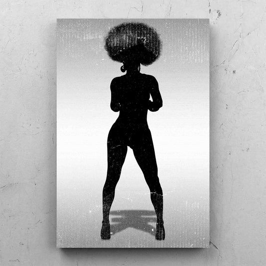Black Beauty Afro Silhouette
