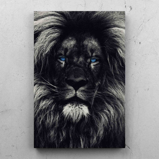 Dark Lion Blue Eyes