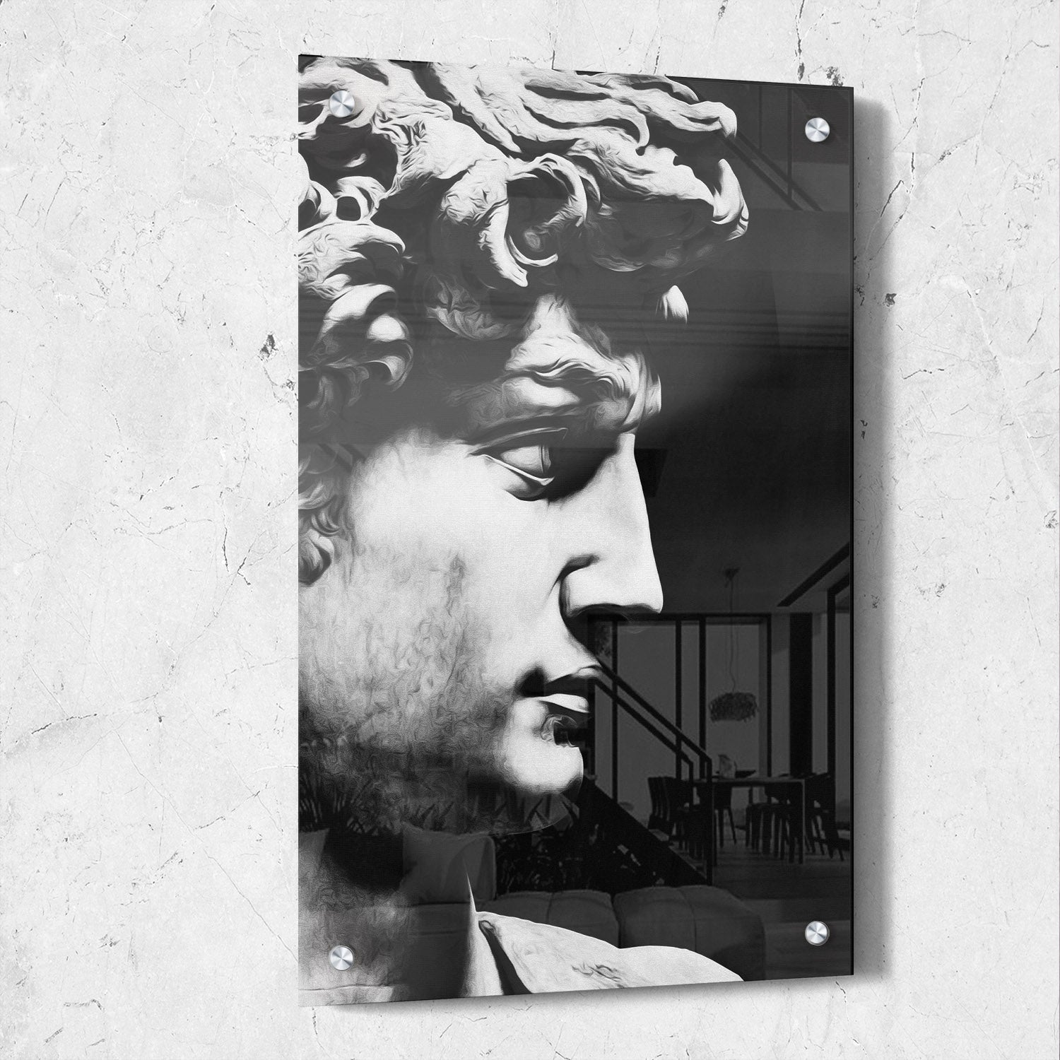 David Sculpture Black & White