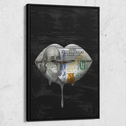Money Lips Drip Portrait