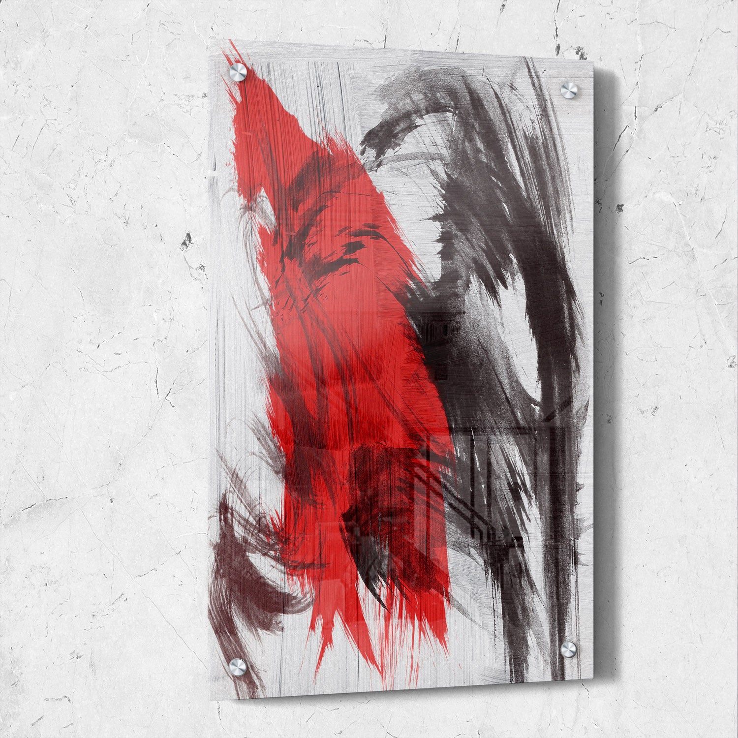 Red And Black Abstract