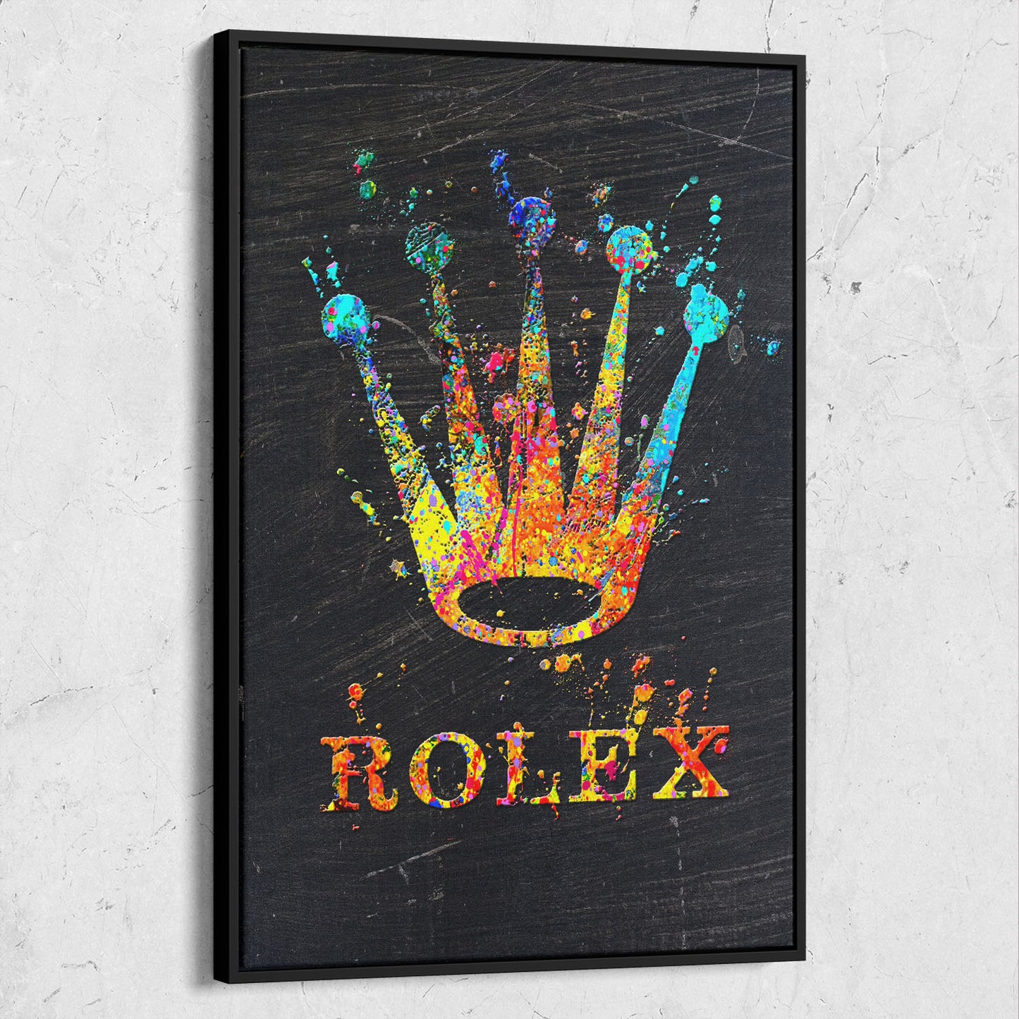 Rolex Crown Inspired Colorful Paint