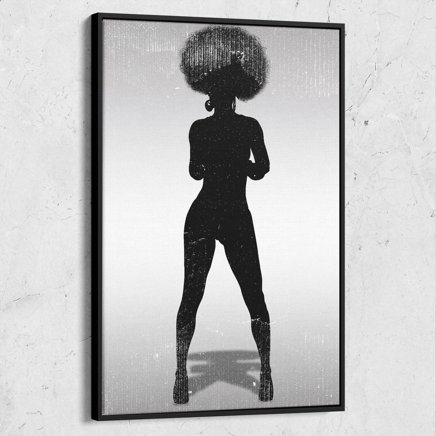 Black Beauty Afro Silhouette