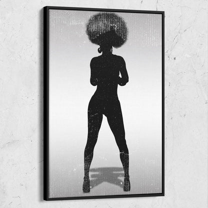 Black Beauty Afro Silhouette