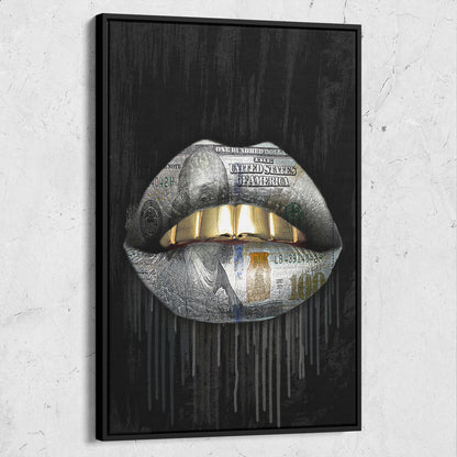 Gold Money Drip Lips