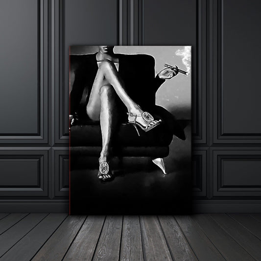 Cigar Beauty Crossing Legs