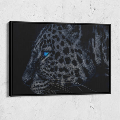 Dark Leopard Blue Eyes