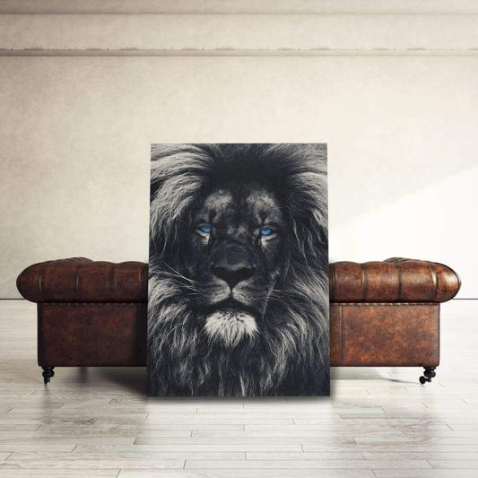 Dark Lion Blue Eyes