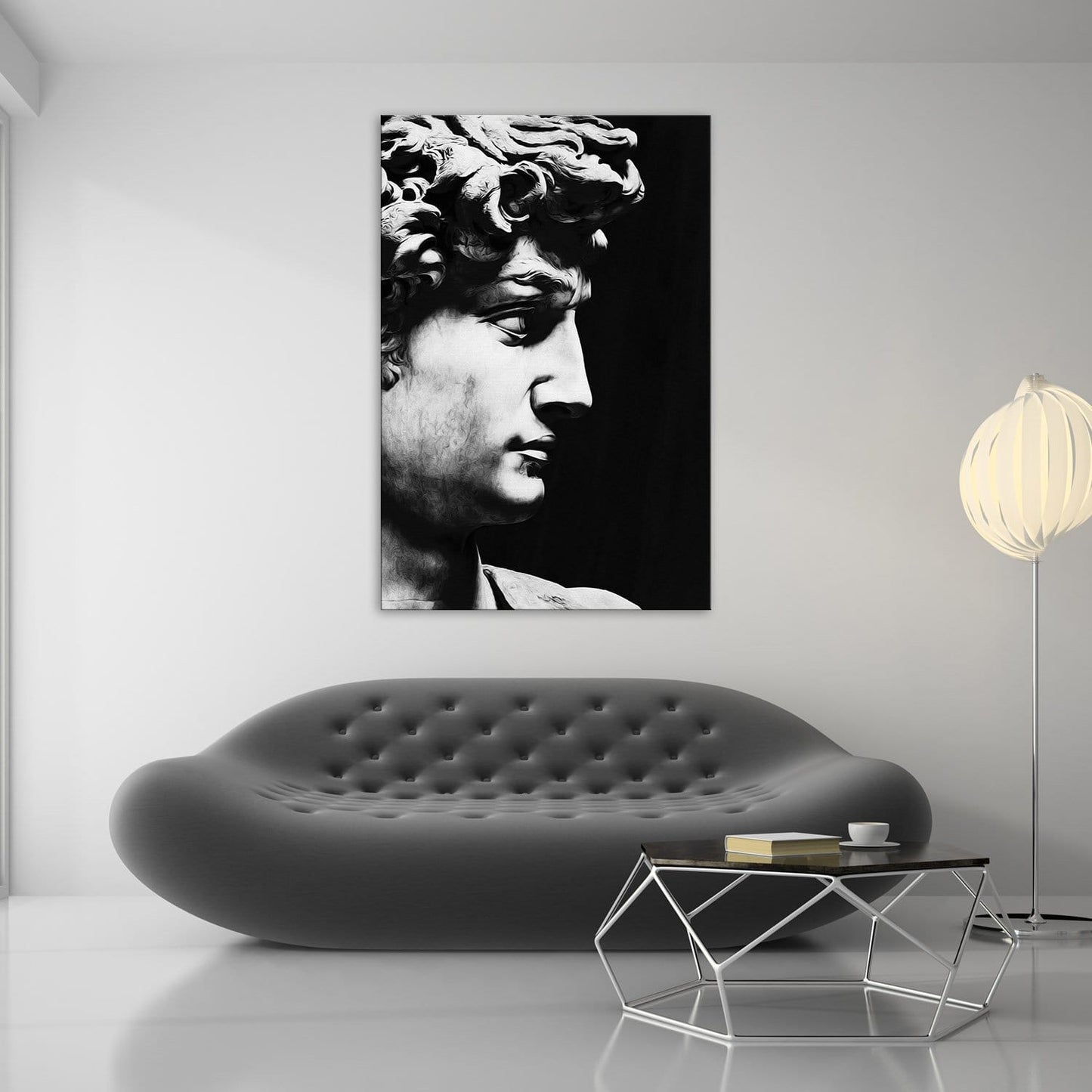David Sculpture Black & White