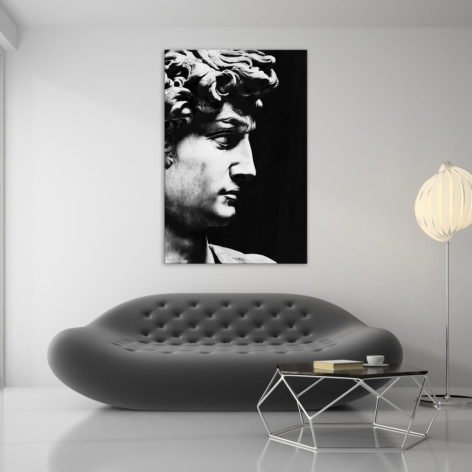 David Sculpture Black & White