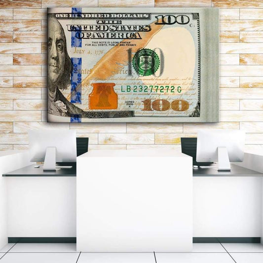 Folded $100 Bills