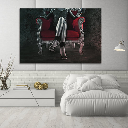 Girl In Red Chair