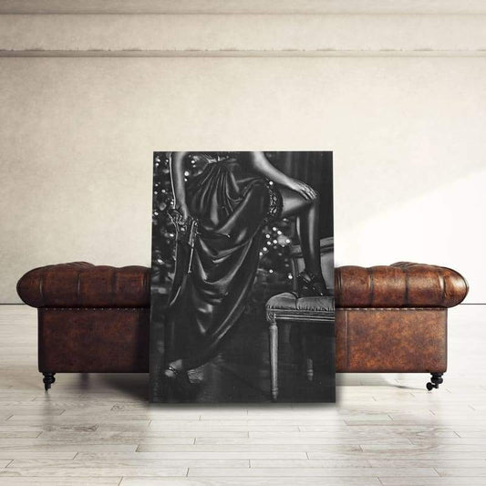Lethal Lady - Framed Canvas Painting Wall Art Office Decor, large modern pop artwork for home or office, Entrepreneur Inspirational and motivational Quotes on Canvas great for man cave or home. Perfect for Artwork Addicts. Made in USA, FREE Shipping.