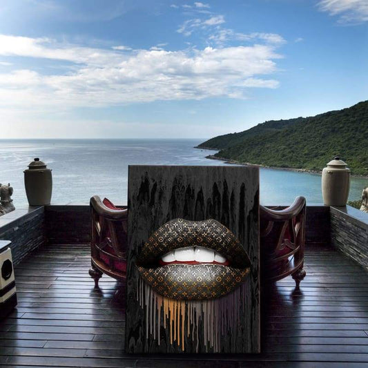 Louis LV Inspired Lips