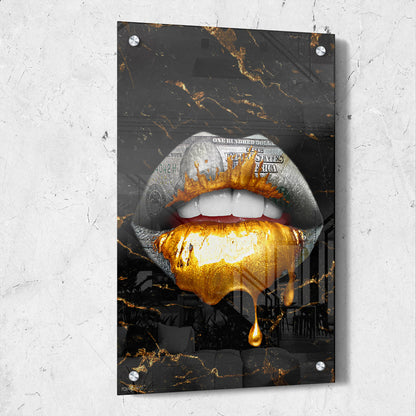 Money Lips Gold Drip