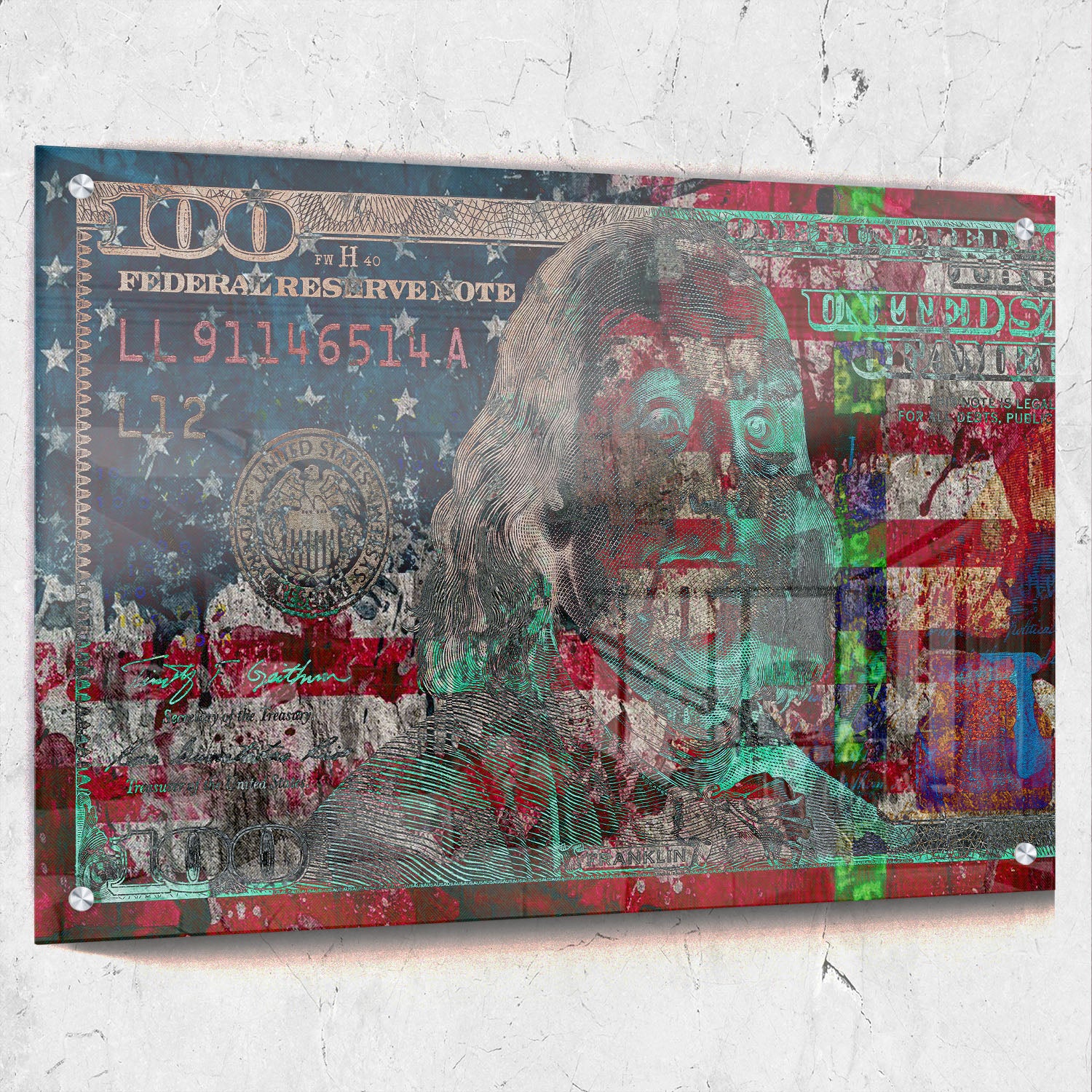 Money $100 Bill Graffiti