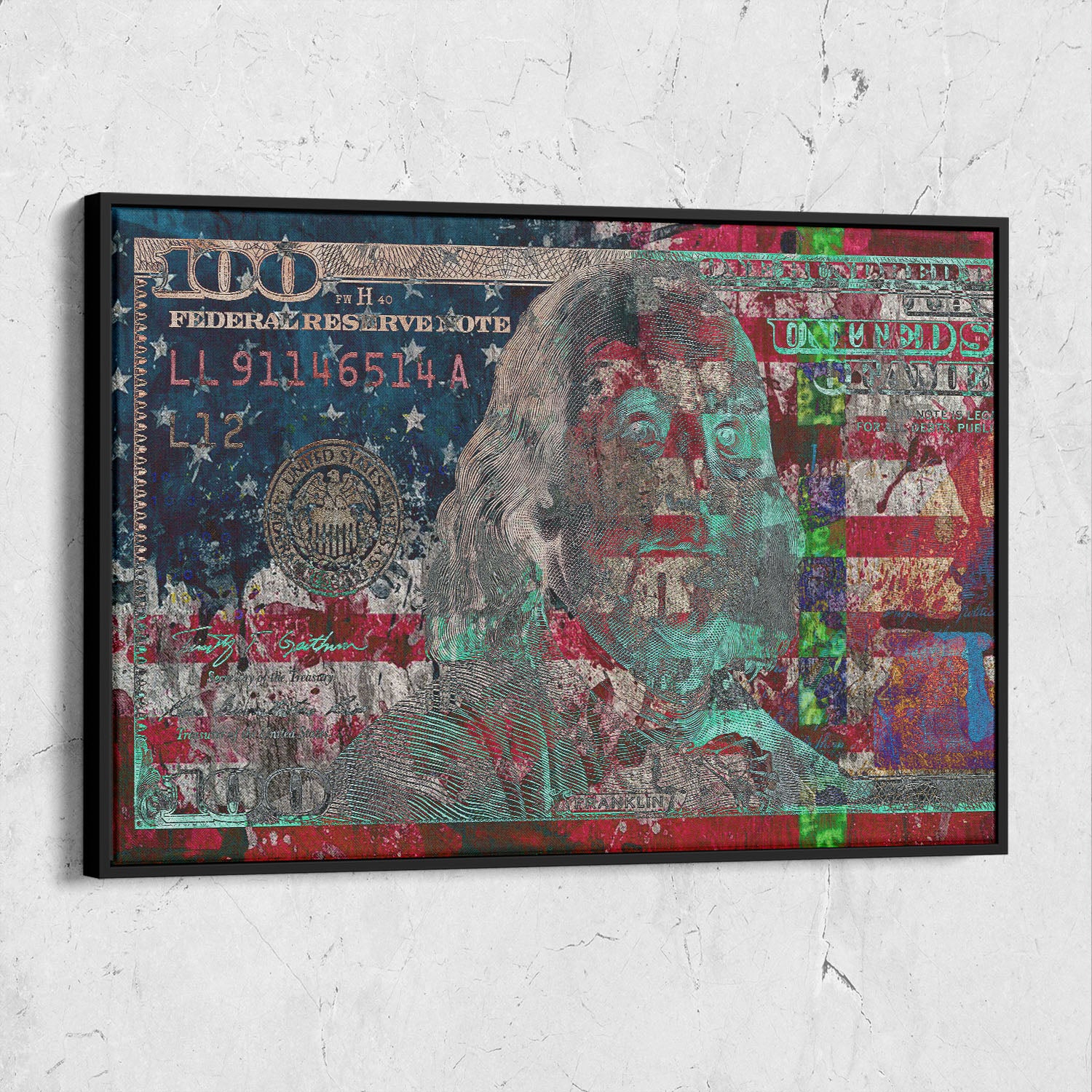 Money $100 Bill Graffiti