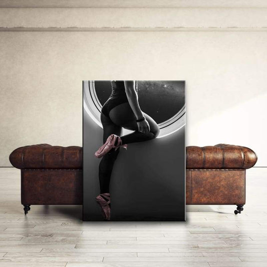Pink Ballet Shoes - Framed Canvas Painting Wall Art Office Decor, large modern pop artwork for home or office, Entrepreneur Inspirational and motivational Quotes on Canvas great for man cave or home. Perfect for Artwork Addicts. Made in USA, FREE Shipping.