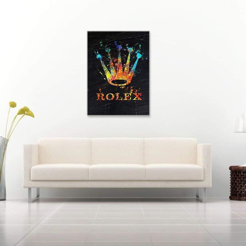 Rolex Crown Inspired Colorful Paint