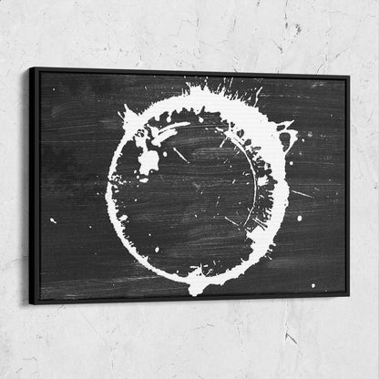 Circular Brush Stroke White Abstract