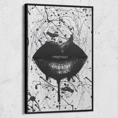 Black Lips Black Splatter