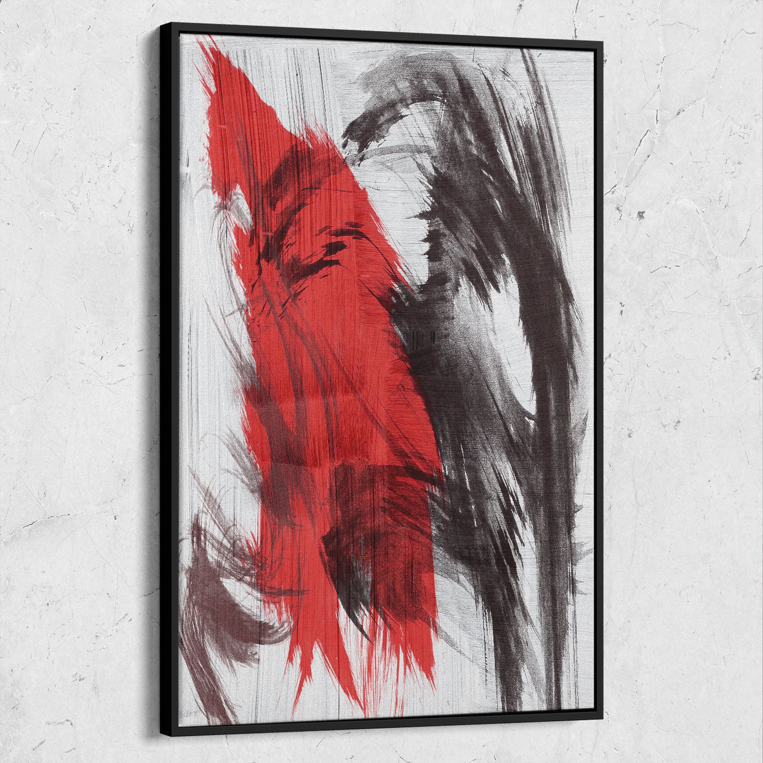 Red And Black Abstract