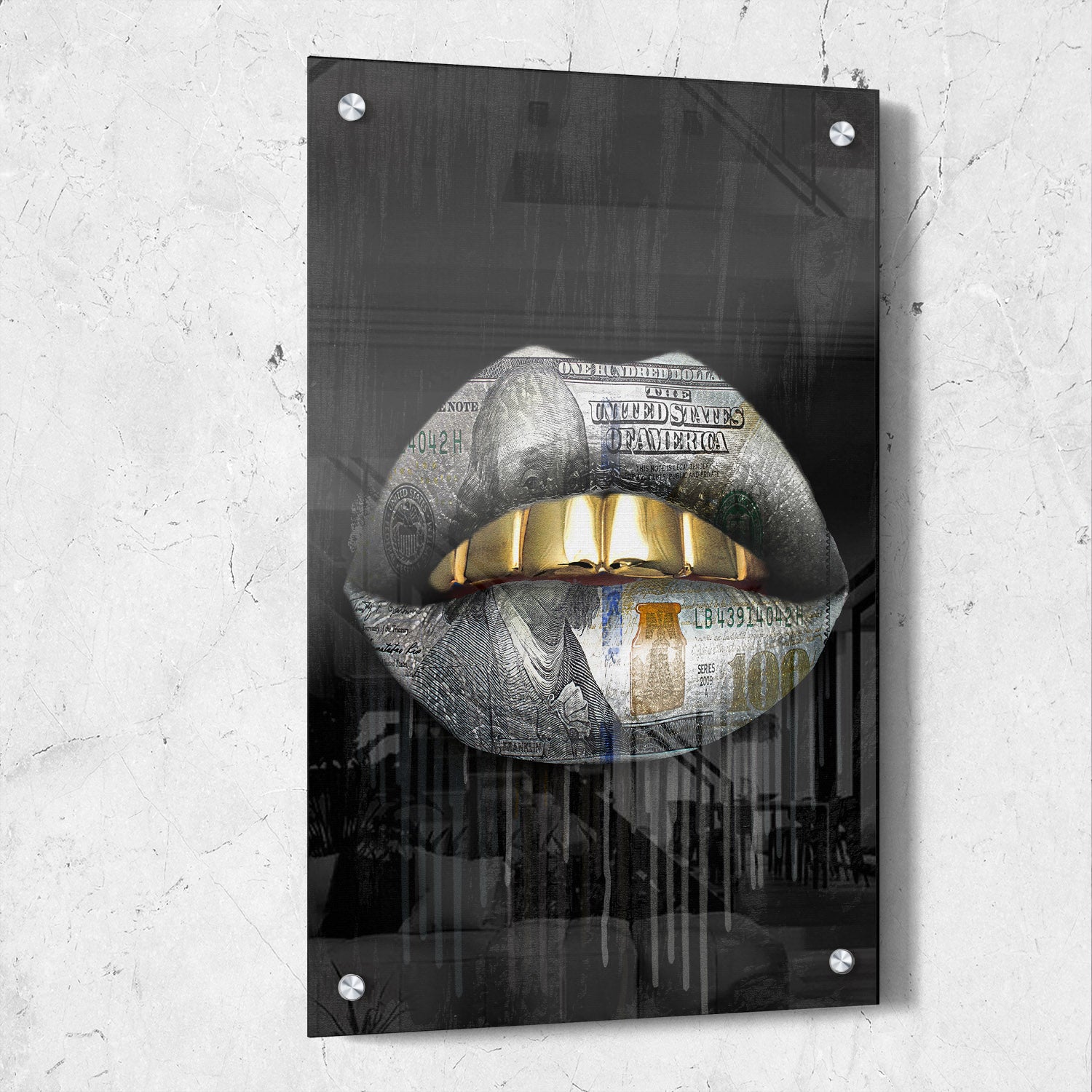 Gold Money Drip Lips