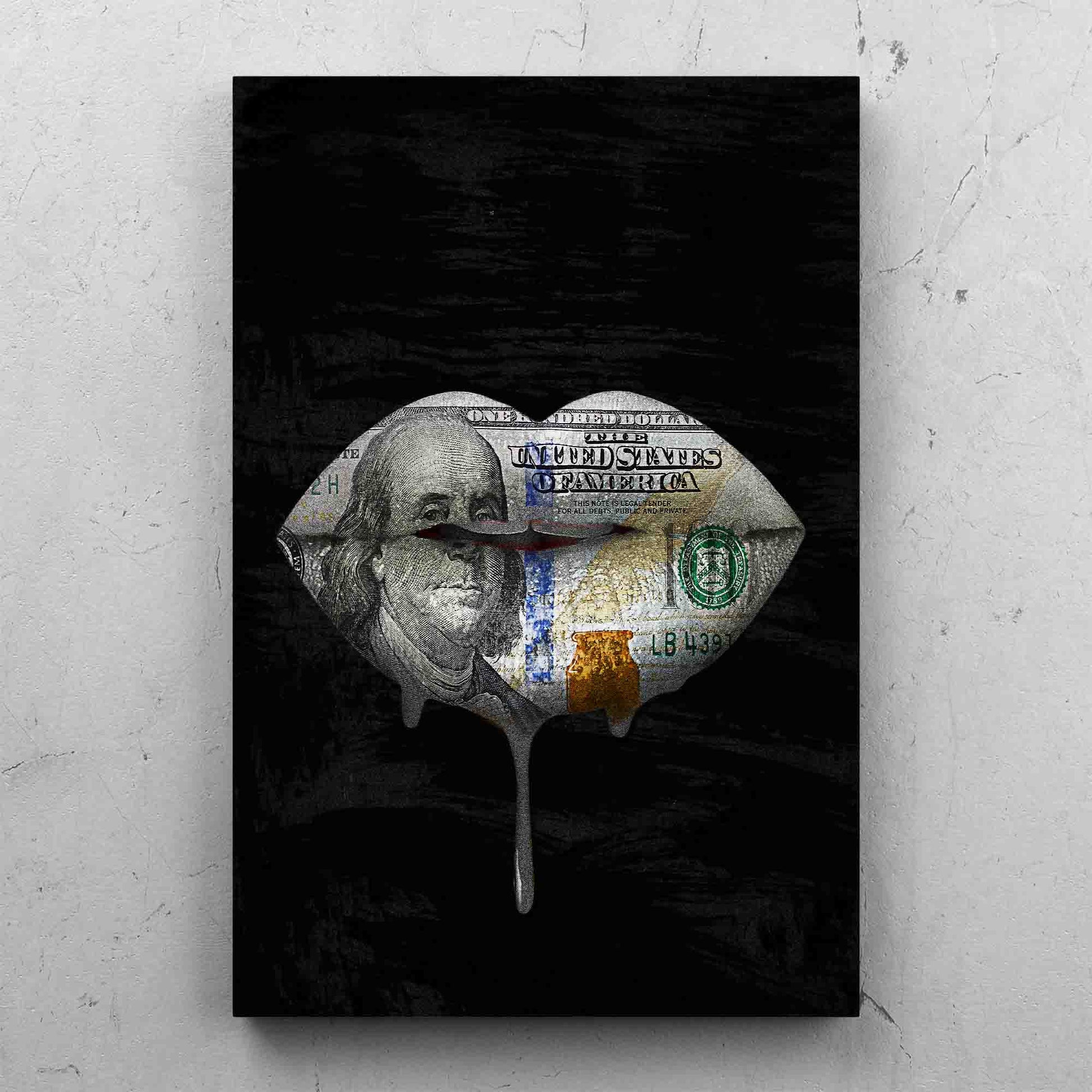 Money Lips Drip Portrait