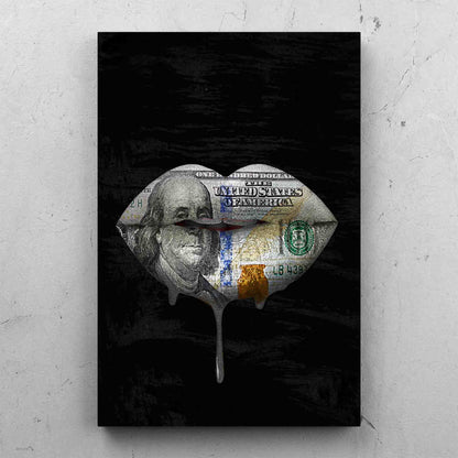 Money Lips Drip Portrait