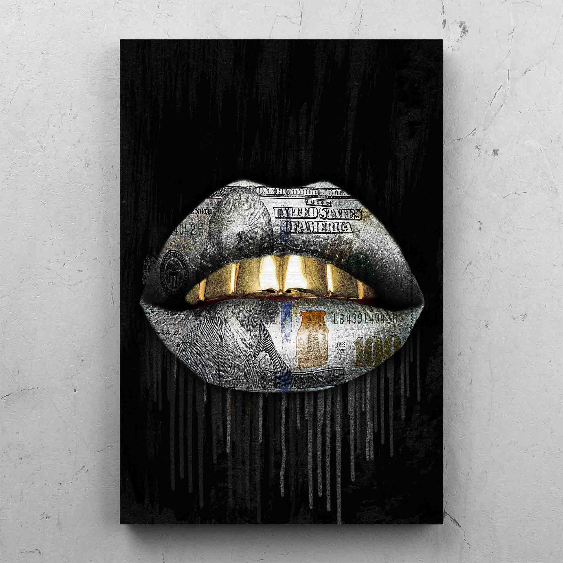 Gold Money Drip Lips